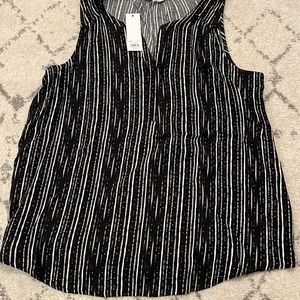 NWT Black Sleeveless Blouse Sonoma